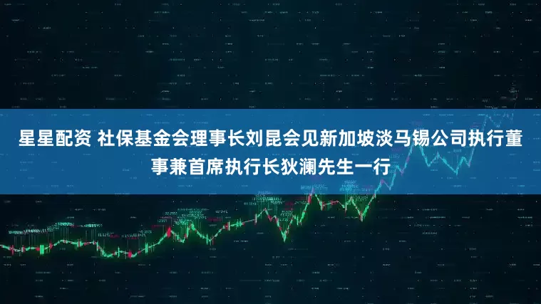 星星配资 社保基金会理事长刘昆会见新加坡淡马锡公司执行董事兼首席执行长狄澜先生一行